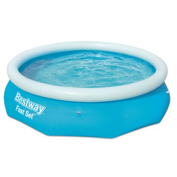 Outsunny - Piscina desmontable tubular gris 10.000 l con