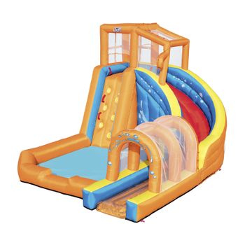 Castillo Hinchable Acuático Bestway Huricane Tunnel Blast Mega Parque 420x320x260 Cm