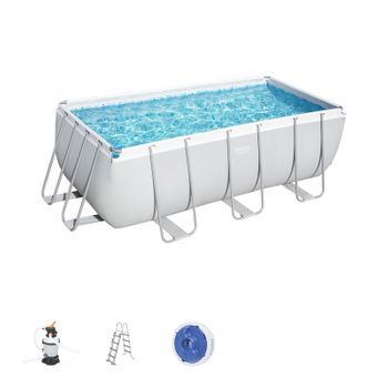 Piscina Desmontable Rectangular de 400x200x99 cm. con Depuradora de Arena  Jilong 17726-1EU - Juguetilandia