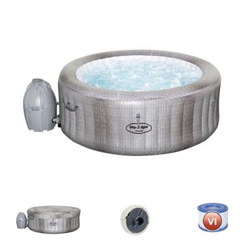 Almohada Hinchable Para Spa Color Crema Intex - 39x30x23 Cm con