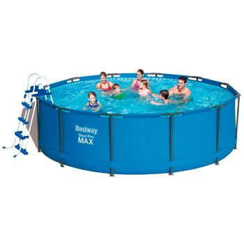 Piscina Desmontable Rectangular Tubular Extra Grande De Pvcde 400x211x81 Cm  con Ofertas en Carrefour