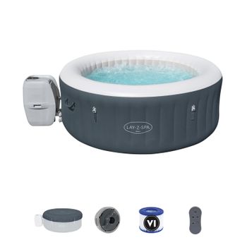 Spa Hinchable Bestway Lay-z-spa Bali 180x66 Cm Para 2-4 Personas Con Airjet, Luz Led, Cobertor Y Mando A Distancia