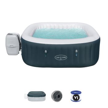 Spa Hinchable Bestway Lay-z-spa Miami 180x66 Cm Para 2-4 Personas Con  Airjet Y Cobertor con Ofertas en Carrefour