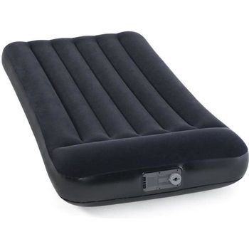 Colchón hinchable Dura-Beam Plus Pillow Rest con bomba negro 42x99x191 cm