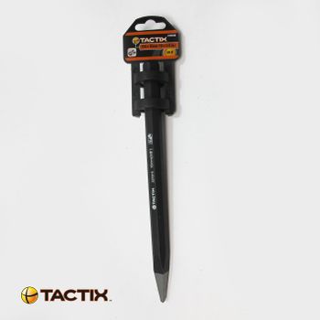Negro - Donclaif Cincel Boca Punta 250x16mm Tactix - Colores Negro Y Naranja