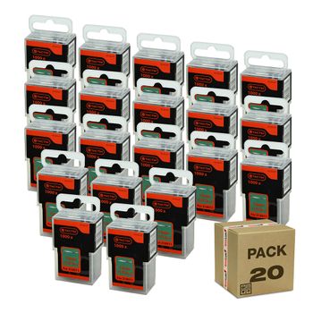 Pack X20 - Set 1000 Clavos Puntillas 12mm (1/2 Inch) Brads Tactix