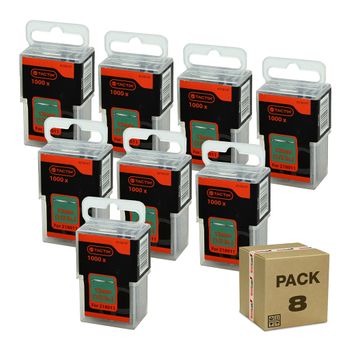 Pack X8 - Set 1000 Clavos Puntillas 12mm (1/2 Inch) Brads Tactix