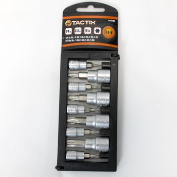 Set De Llaves Torx 9 Piezas 1/4 Y 3/8 Crv