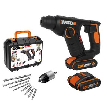 Wx354.9 - Taladro Percutor Brushless active Hammer 20v Sin Batería Worx  Wx354.9 con Ofertas en Carrefour