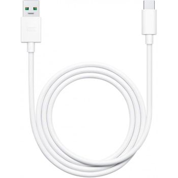 Cable Oppo Vooc Carga Flash Dl129 Usb-c 1m Blanco