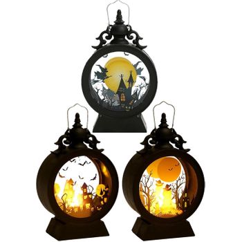 3 Linternas Led De Halloween, Luces De Viento, Velas Electrónicas Led