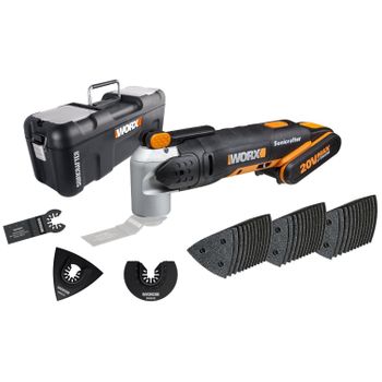 Herramienta Multifuncional A Batería Worx Wx678 Sonicrafter Hyperlock 20 V 2 Ah