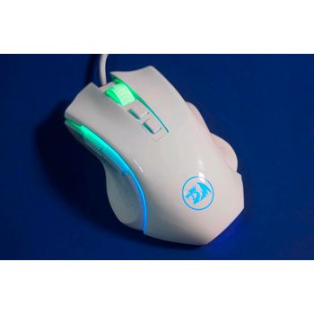 Redragon M607w Griffin Blanco, Ratón Gaming Usb