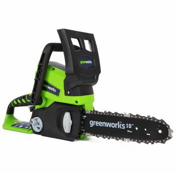 GREENCUT GS200L - Motosierra de 20V para 2,0Ah/4,0Ah, de 12'' Oregon,  velocidad de corte hasta 5m/s, incluye funda de espada, batería de litio  2,0Ah y cargador : : Jardín