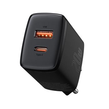 Cargador Rápido Compacto Baseus Usb, Usb-c, 20w