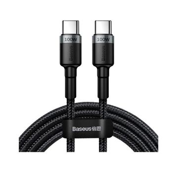 Cable De Datos Baseus Cafule Usb-c A Usb-c 5a 100w 2.0m Negro