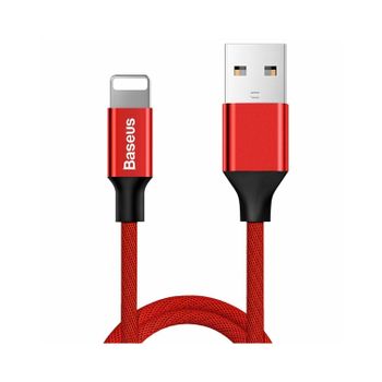 Cable Lightning Para Iphone 1.8m Rojo Baseus