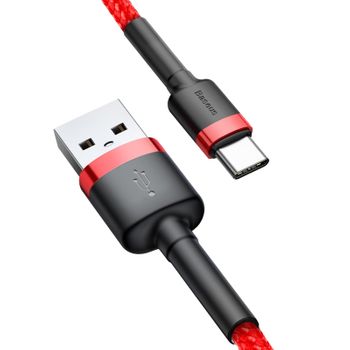 Cable Usb A Usb Tipo C Carga Y Sincronización C. Rápida 50 Cm Baseus – Rojo