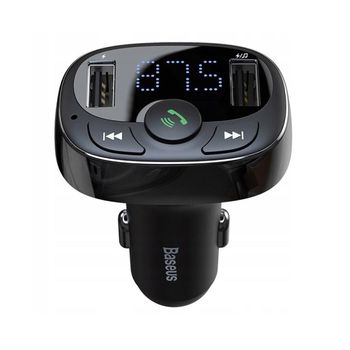 Cargador Para Coche Baseus Transmissor Fm Bluetooth 2-usb/3.4a