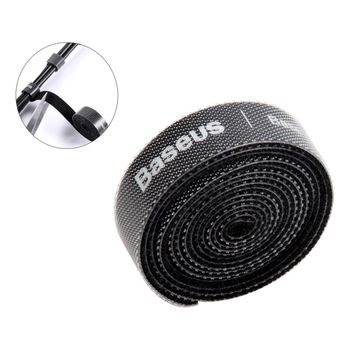 Organizador De Cable De Velcro Baseus 1m Negro