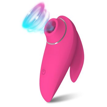 Potente Vibrador De Succión, Estimulador De Vacío De Clítoris De Pezón, Masturbador Femenino (rojo)