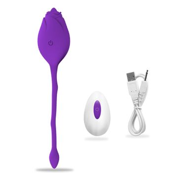 Vibrador De Control Remoto Inalámbrico De Huevo De Salto De Rosa De 10 Modos (púrpura)