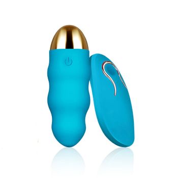 Vibrador De Control Remoto De 12 Frecuencias, Estimulador De Clítoris Femenino (azul)