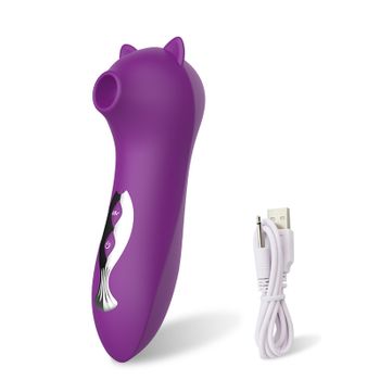 Vibrador Potente De 10 Frecuencias, Estimulador De Succión Del Pezón Del Clítoris (morado)