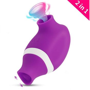 Vibrador De Succión Femenino, Estimulador De Clítoris Succionador De Clítoris (morado)