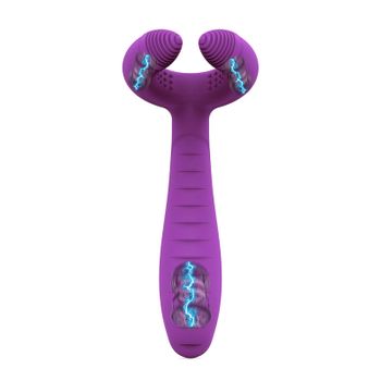 Vibrador Del Anillo Del Pene Del Silicón, Estimulador Doble Vaginal Del Pene Del Anillo Del Martillo De La Eyaculación Del Retraso (morado)