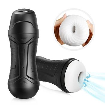 Masturbador Automático Para Hombres, Taza De Masturbación Vibratoria De Succión (negro)