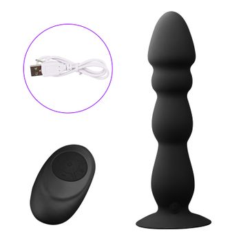 Vibrador De Control Remoto Inalámbrico Con Ventosa Para Mujer (negro)