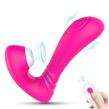 Vibrador De Succión Con Control Remoto Para Mujer (rojo)