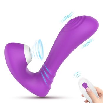 Vibrador De Succión Con Control Remoto Para Mujeres (púrpura)