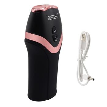 Copa Masturbadora Masculina, Vibrador De Vagina De Bolsillo Realista (negro)