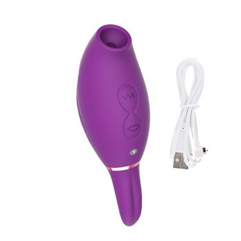 Vibrador De Succión Multifrecuencia, Masajeador Femenino (púrpura)