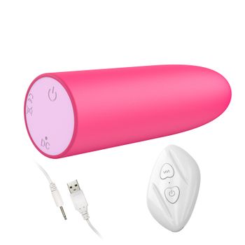 Vibrador De Bala Recargable Con Control Remoto Inalámbrico De 10 Frecuencias Para Mujeres (rojo)