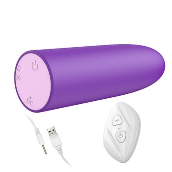 Vibrador De Bala Recargable Con Control Remoto Inalámbrico De 10 Frecuencias Para Mujeres (púrpura)