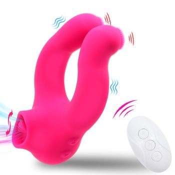 Vibrador Para Lamer La Lengua Con Control Remoto Inalámbrico Para Adultos (rosa)