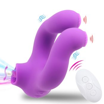 Vibrador Para Lamer La Lengua Con Control Remoto Inalámbrico Para Adultos (púrpura)