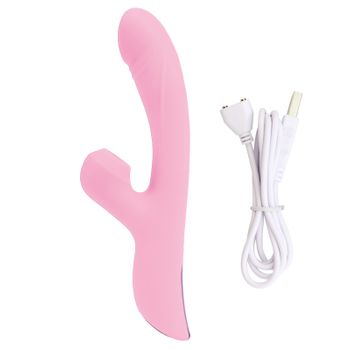 Vibrador De Masaje De Succión De Calentamiento Automático Para Mujeres (rosa)