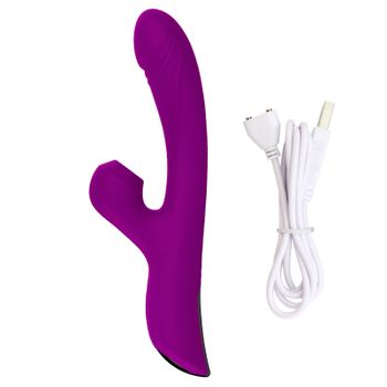 Vibrador De Masaje De Succión De Calentamiento Automático Para Mujeres (púrpura)