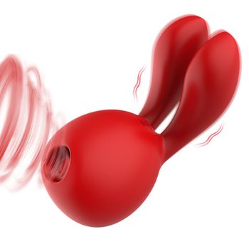 Vibrador De Succión Del Clítoris Con 8 Modos De Vibración Y 5 De Succión Para Mujeres (rojo)