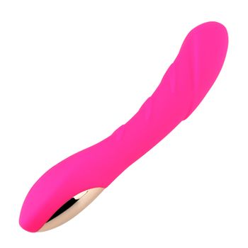 Vibrador De Silicona Recargable Usb De 12 Modos Para Mujer (rosa)