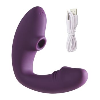 Vibrador De Succión Impermeable Portátil Multimodo Para Mujeres (púrpura)