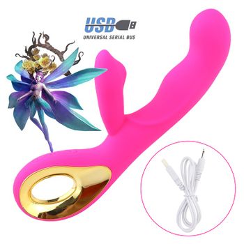 Vibrador Impermeable Potente Recargable Usb Para Mujer (rosa)