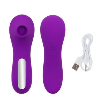 Vibrador De Masaje De Succión De 10 Frecuencias Para Mujeres (púrpura)