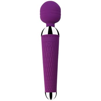 Vibrador De Masaje De Silicona De 10 Frecuencias Para Mujer (púrpura Oscuro)