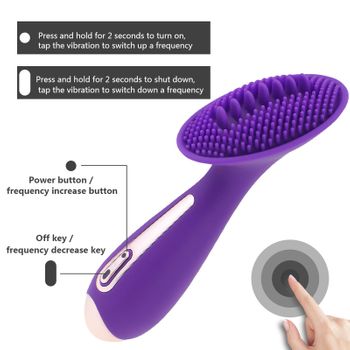 Vibrador Para Lamer De 10 Modos Para Mujer (púrpura)