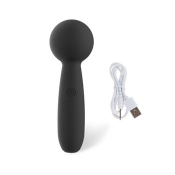 Mini Vibrador De Masaje Eléctrico De 10 Frecuencias Para Mujer (negro)